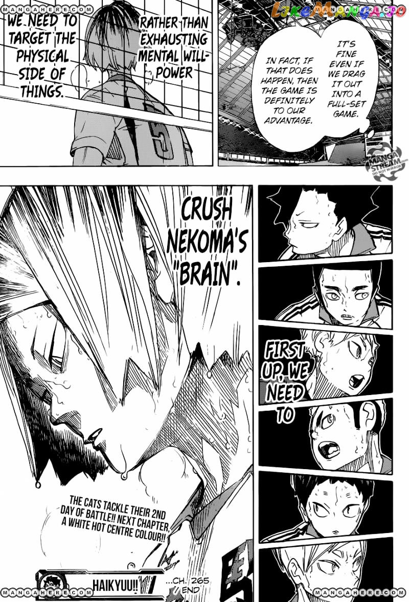 Haikyuu!!, Chapter 265 image 20
